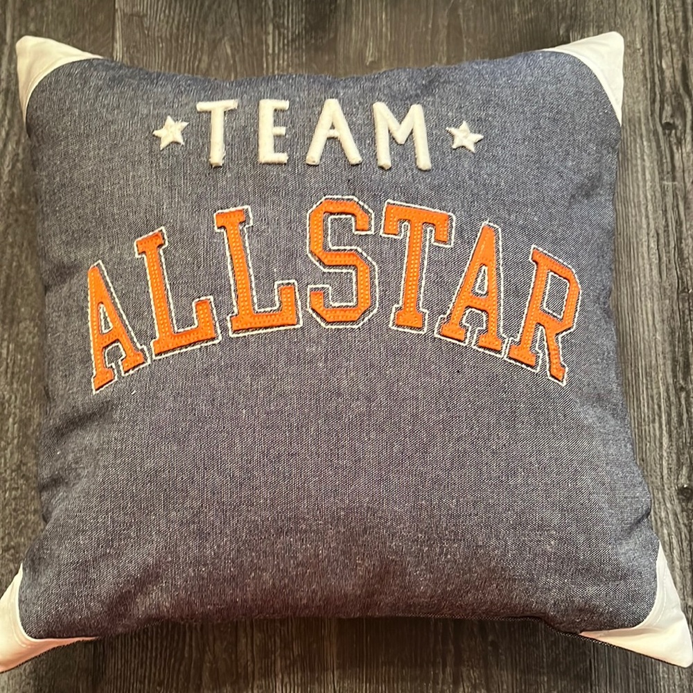 Team all star pillow cover / decorative sham.